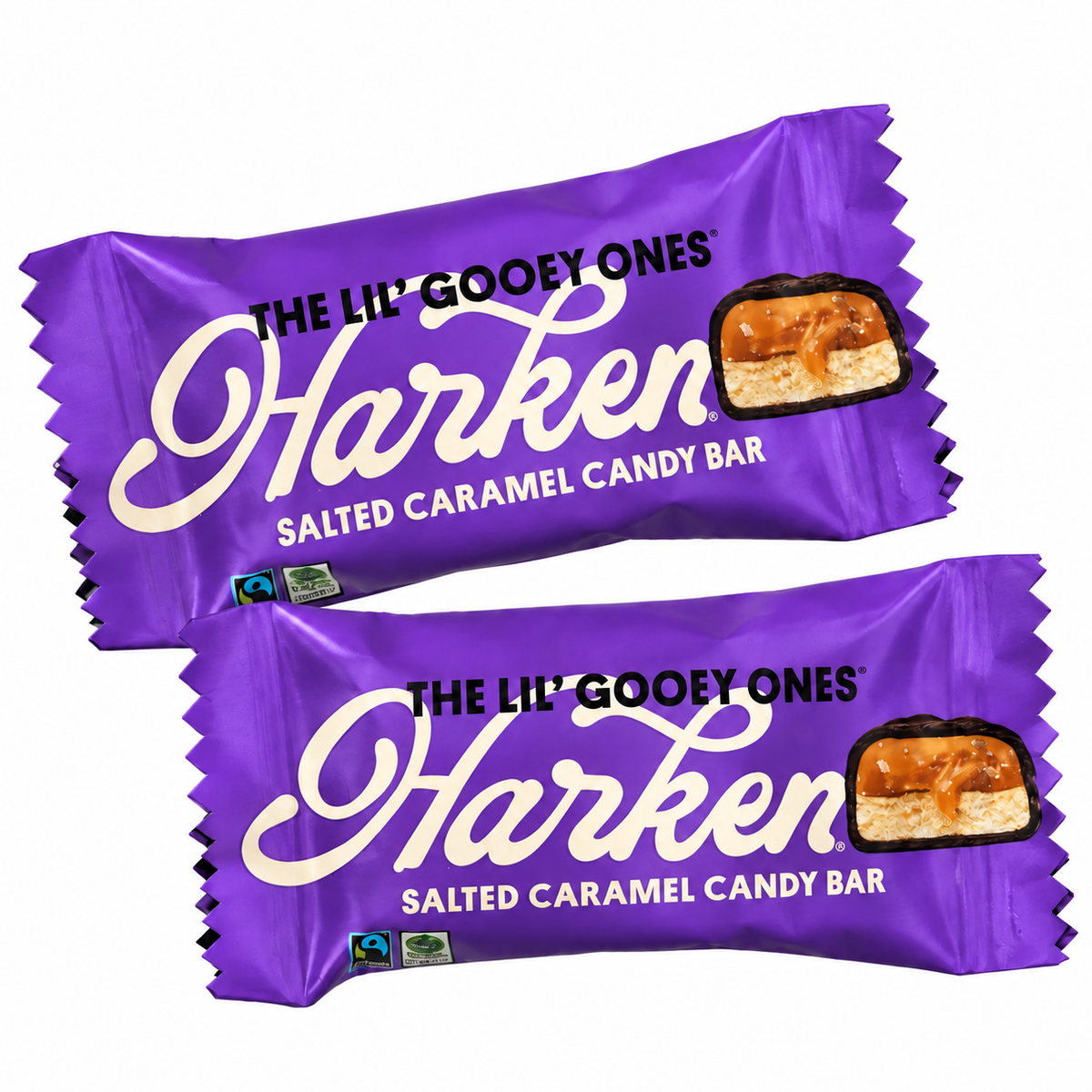 Two Harken Salted Caramel bars