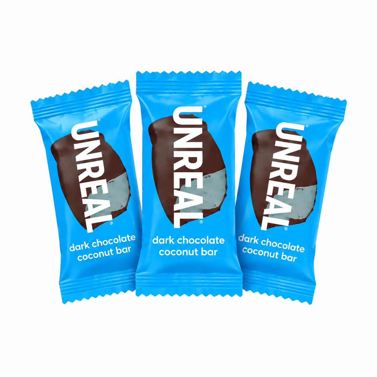 Three dark chocolate coconut minis